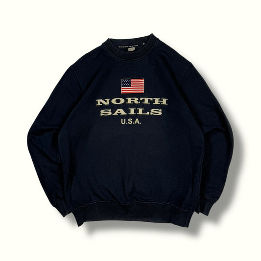 Vintage North Sails USA spell out sweatshirt (S)