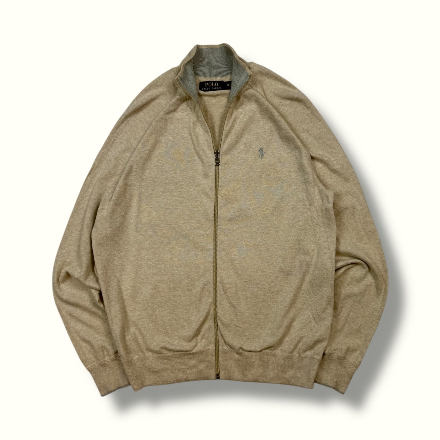 Polo Ralph Lauren full zip knit sweater (M)