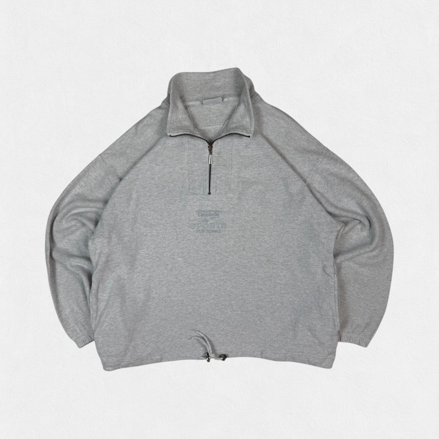 Vintage 90s Reebok international quarter zip sweatshirt (L)