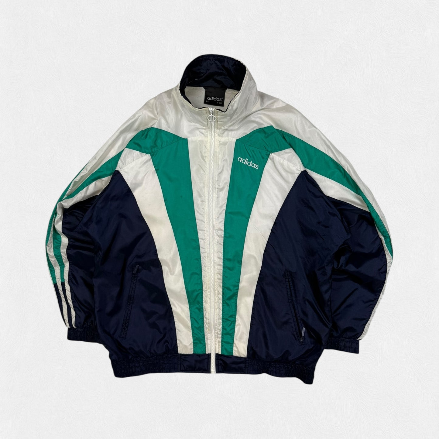 Vintage 90s adidas colour block track jacket (L)