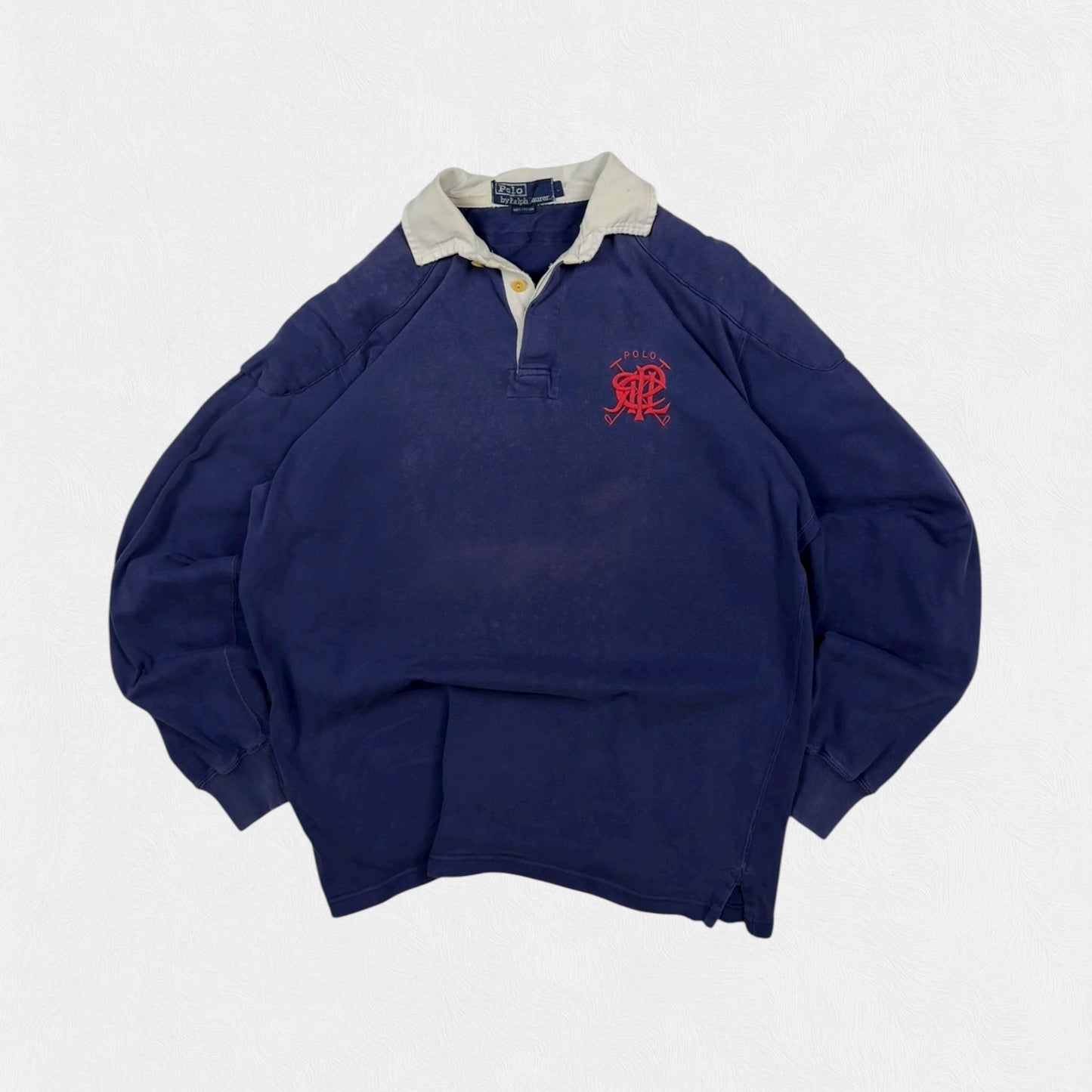 Vintage 90s Polo Ralph Lauren crest rugby polo shirt (L)