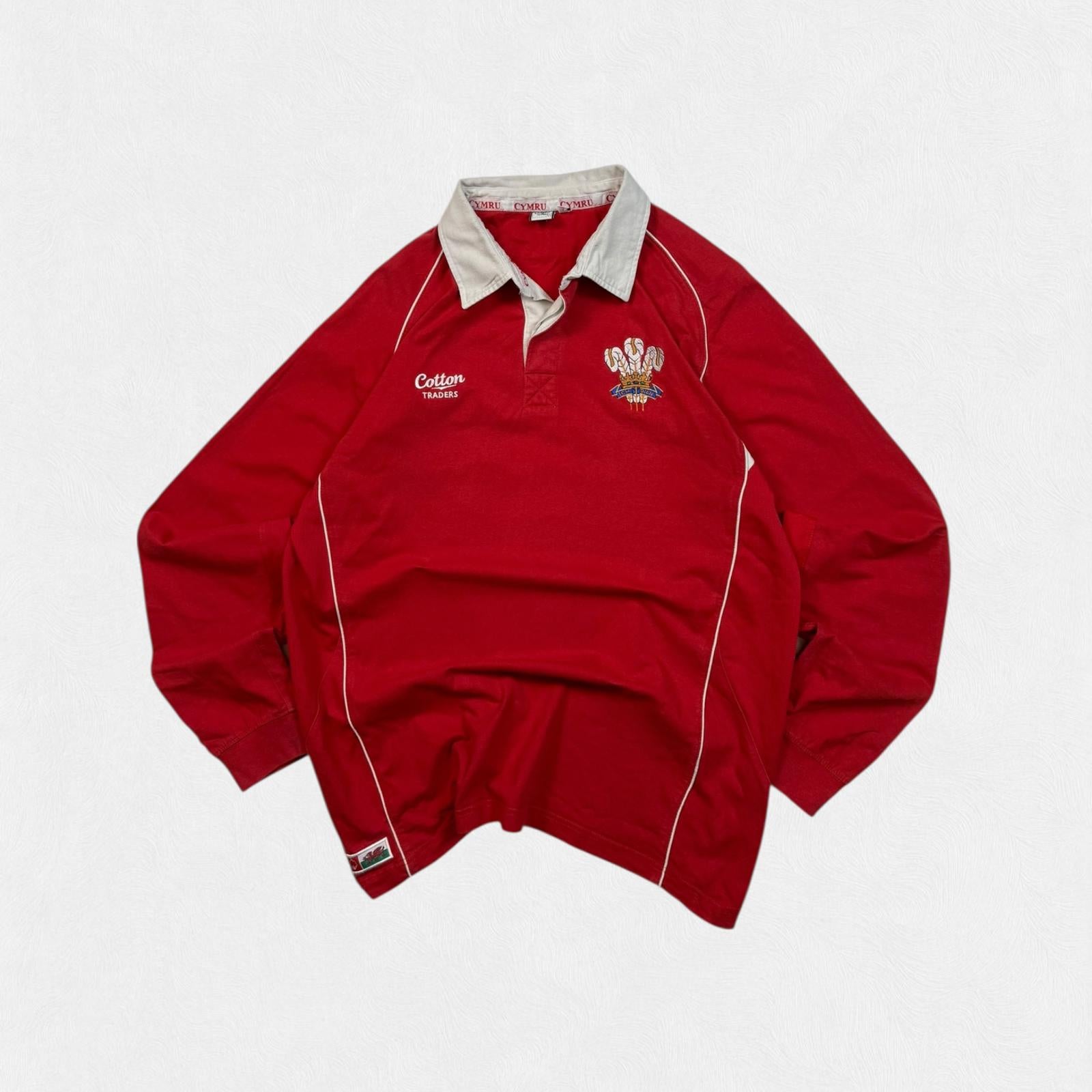 Vintage Wales Cotton Traders rugby union shirt (XL)