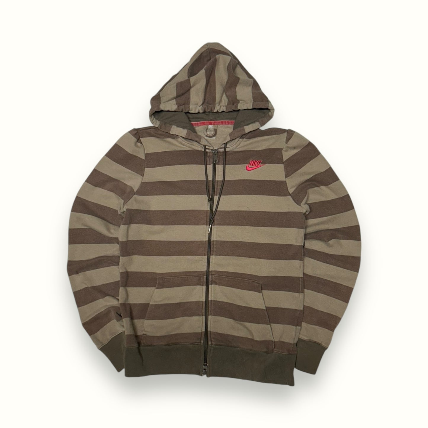 Vintage Nike striped zip up hoodie (L)
