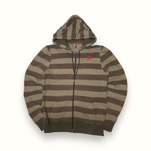Vintage Nike striped zip up hoodie (L)