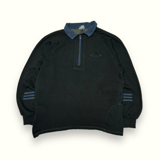Vintage 90s Adidas quarter zip sweatshirt (M)