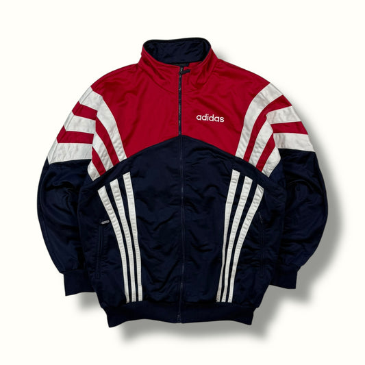 Vintage 90s Adidas colour block track jacket (M)