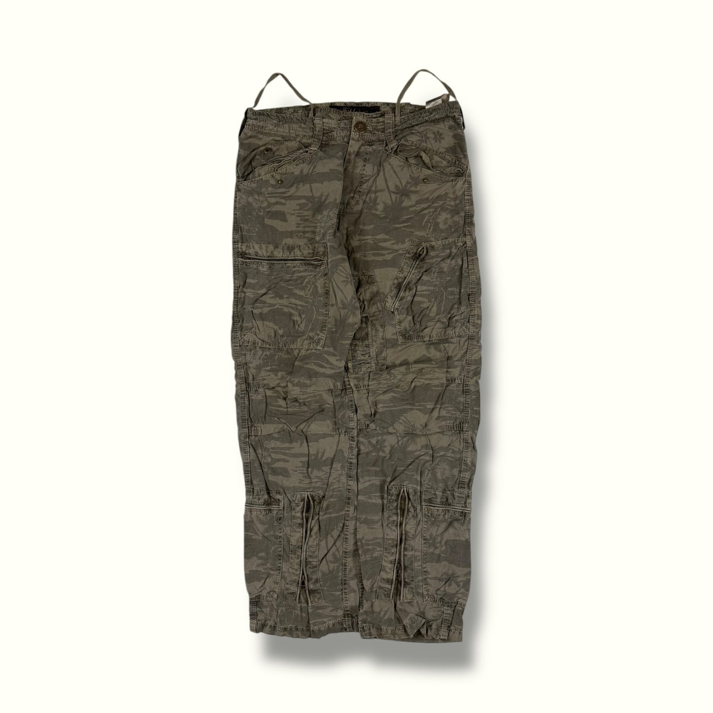 Vintage Fishbone camo baggy cargo pants (W34)