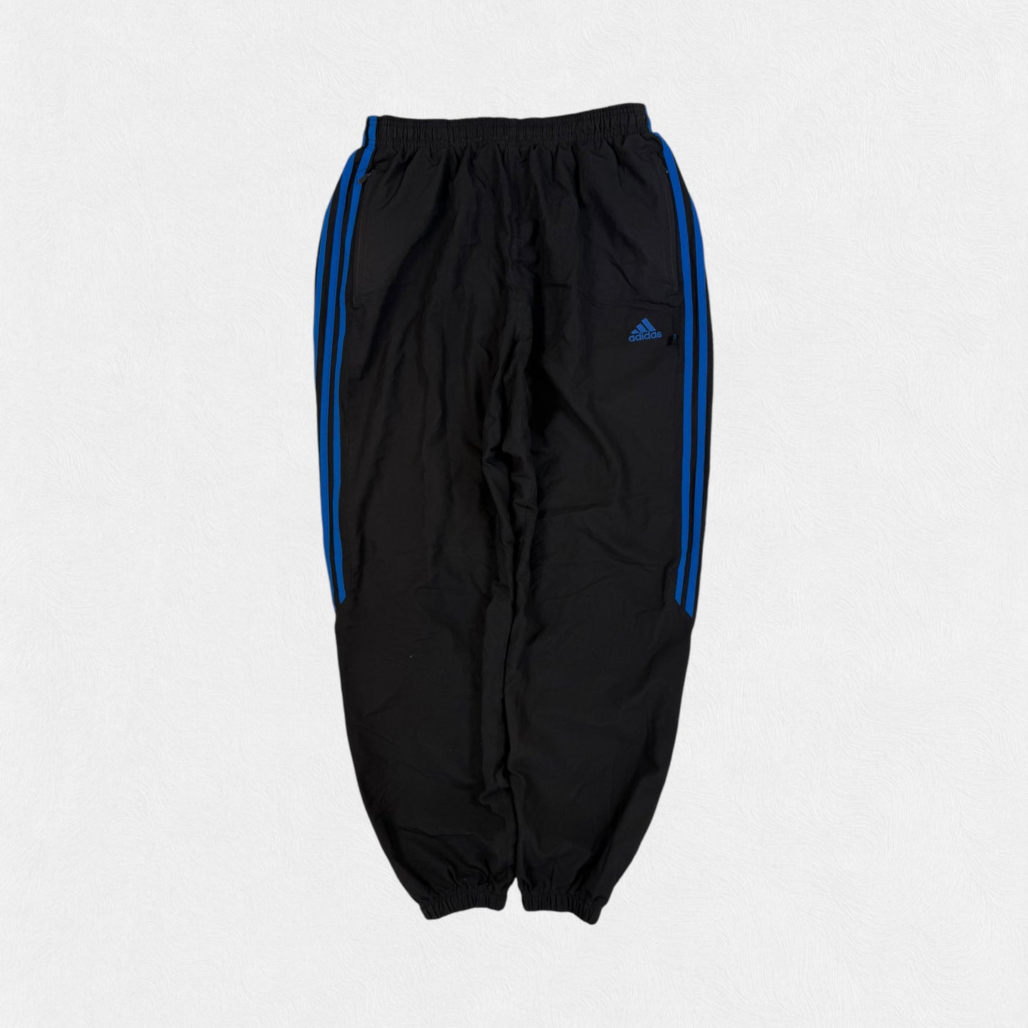 Vintage Adidas side stripe baggy track pants (L)