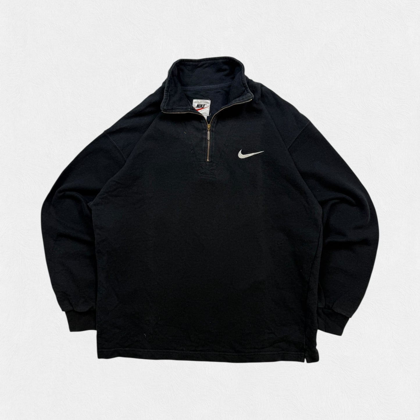 Vintage 90s Nike mini swoosh quarter zip sweatshirt (S)