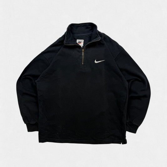 Vintage 90s Nike mini swoosh quarter zip sweatshirt (S)