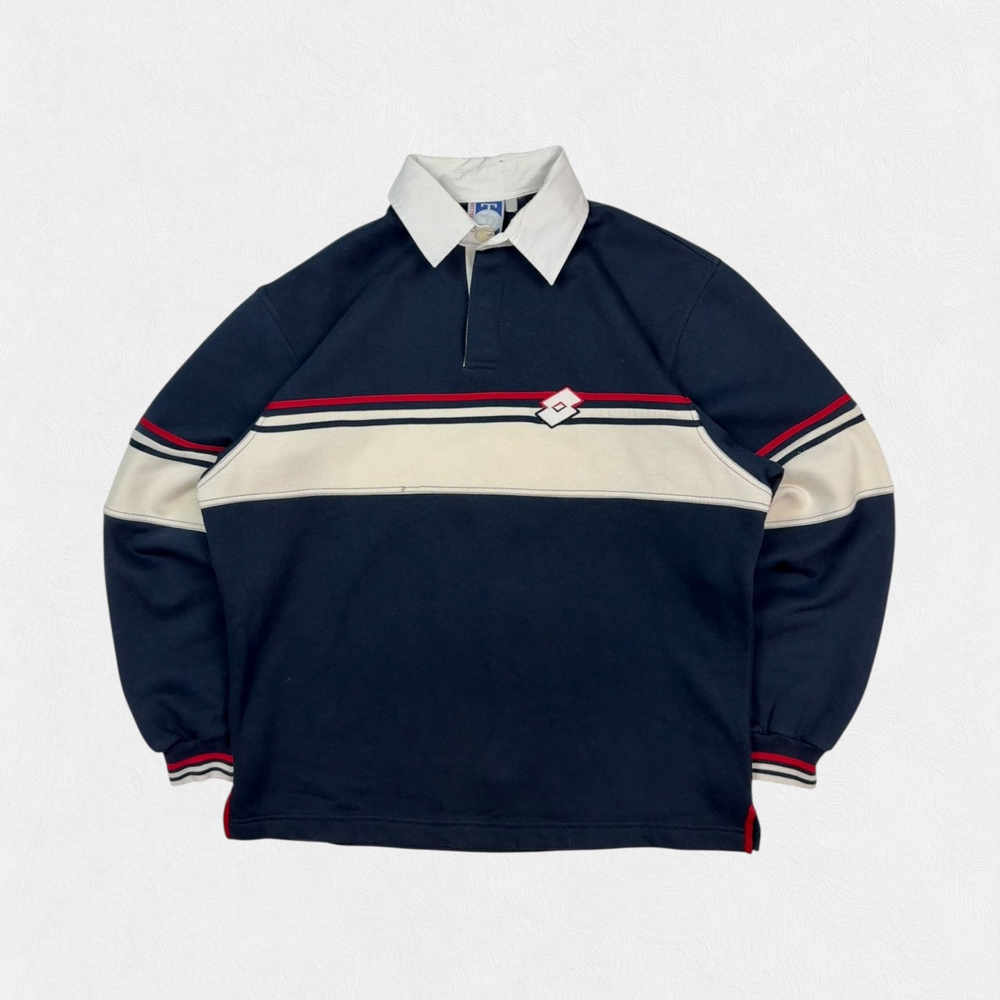 Vintage 80s Lotto collared sweatshirt (L)