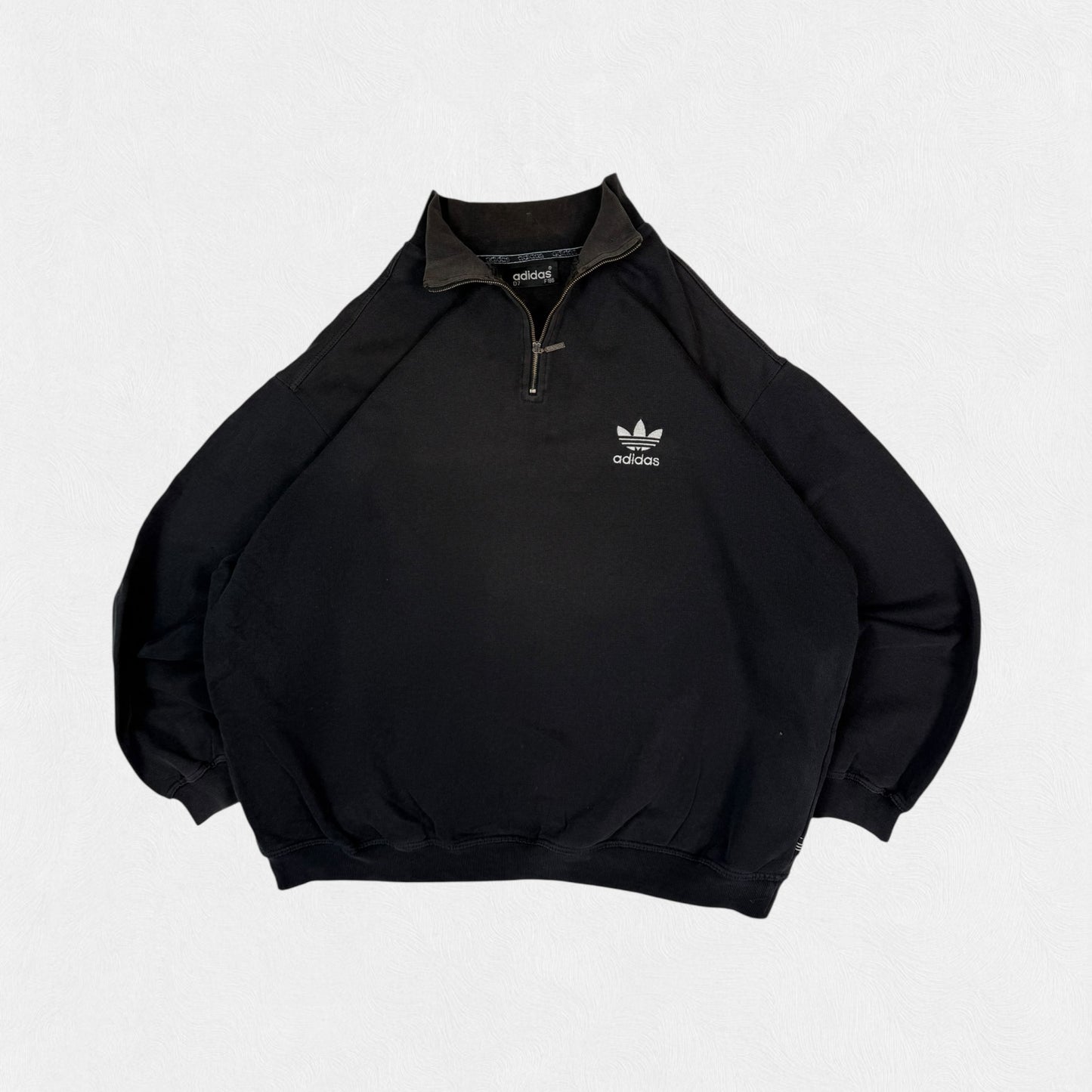 Vintage 90s Adidas originals quarter zip sweatshirt (L)