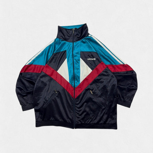 Vintage 90s Adidas originals colour block track jacket (M)