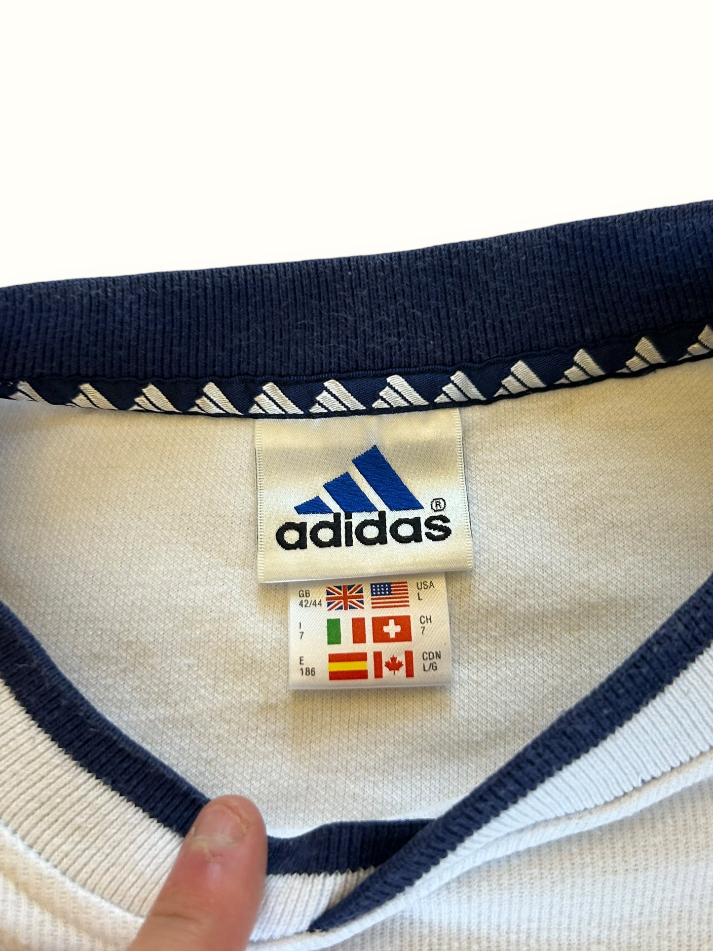 Vintage 90s Adidas small logo sweatshirt (L)