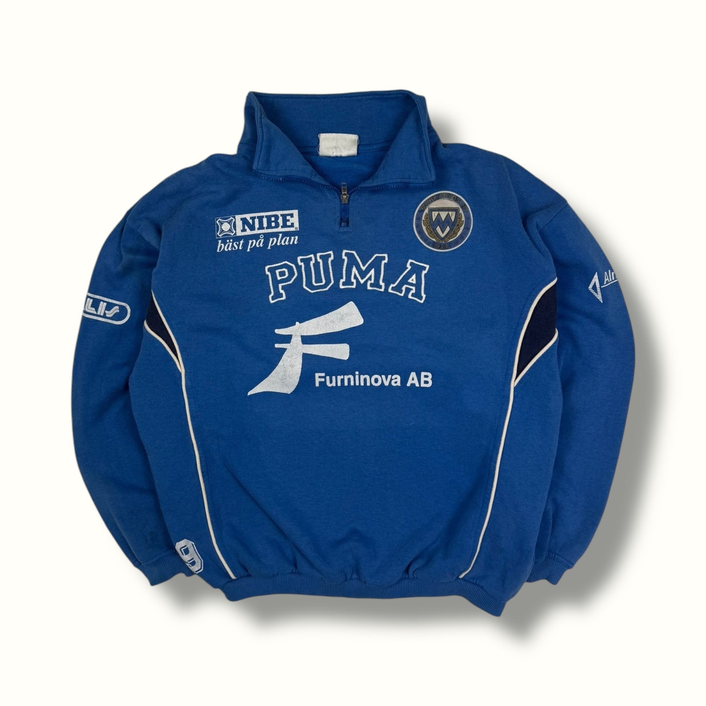 Vintage Puma football quarter zip sweatshirt (M)