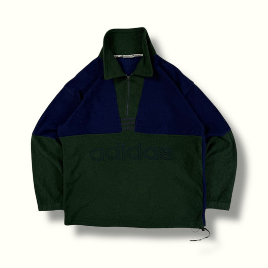 Vintage 90s Adidas quarter zip fleece (L)