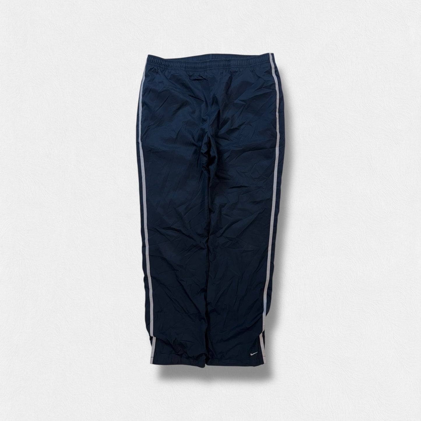 Vintage Nike side stripe baggy track pants (M)