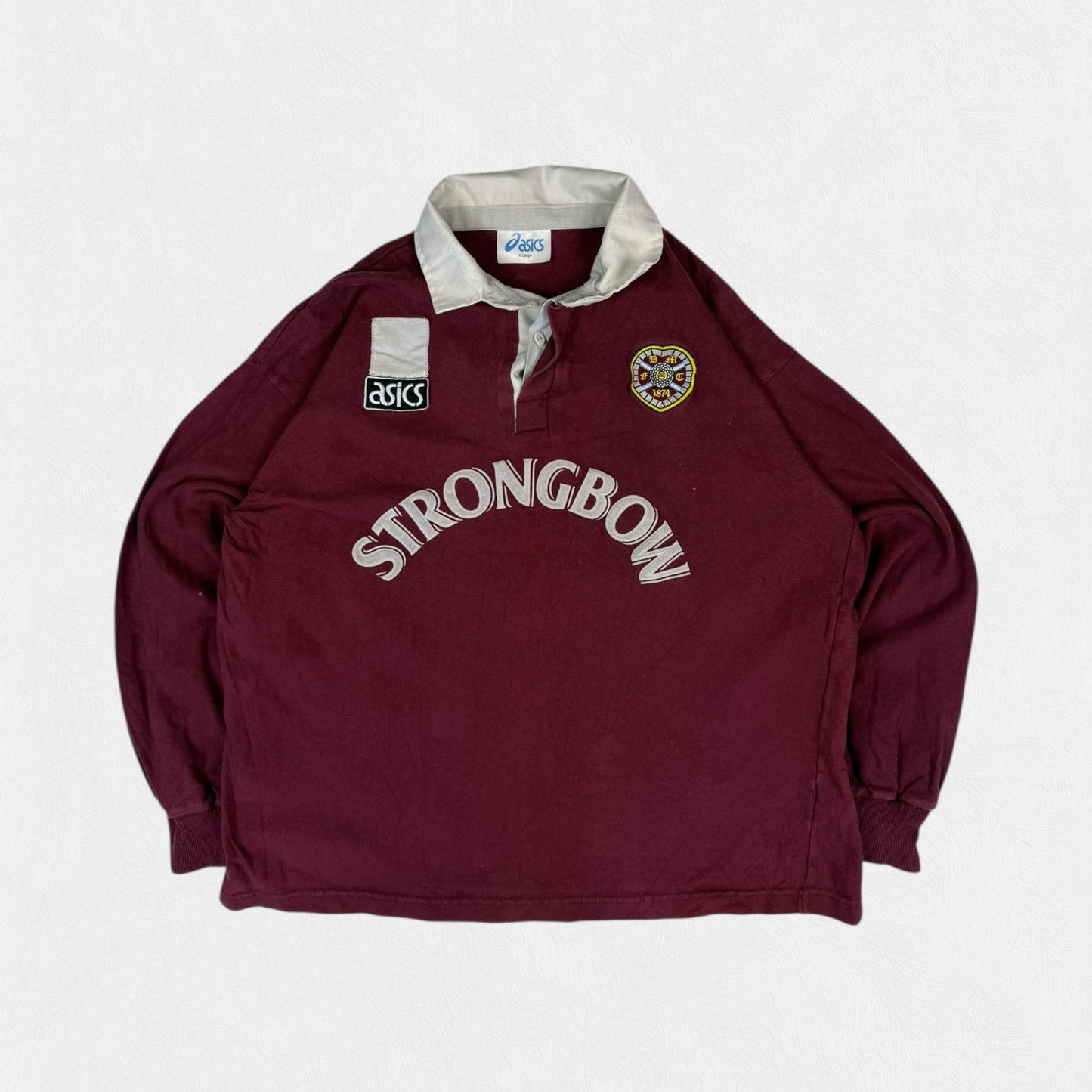 Vintage Hearts 1993-95 Asics football polo shirt (M)