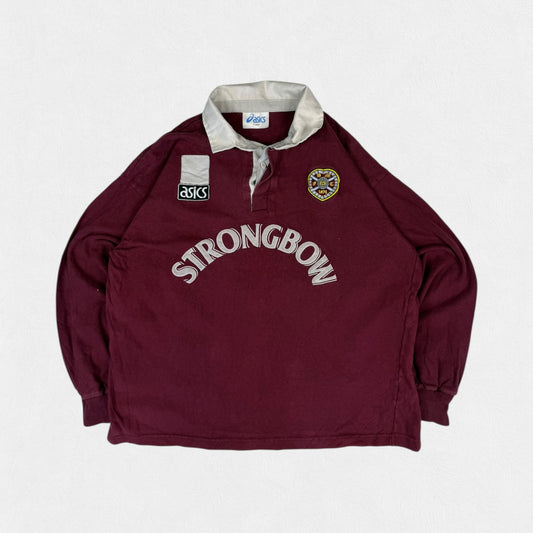 Vintage Hearts 1993-95 Asics football polo shirt (M)