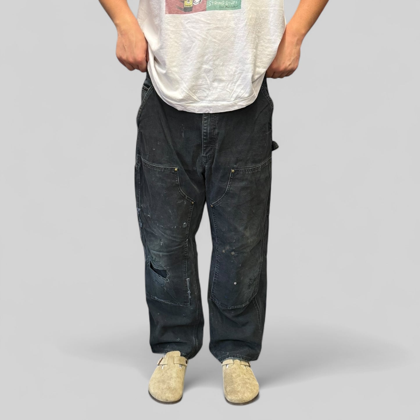 Vintage Carhartt baggy double knee carpenter pants (W36)
