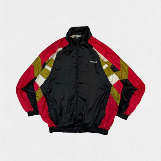 Vintage 90s Adidas originals colour block track jacket (L)