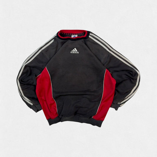 Vintage Adidas centre logo colour block sweatshirt (M)