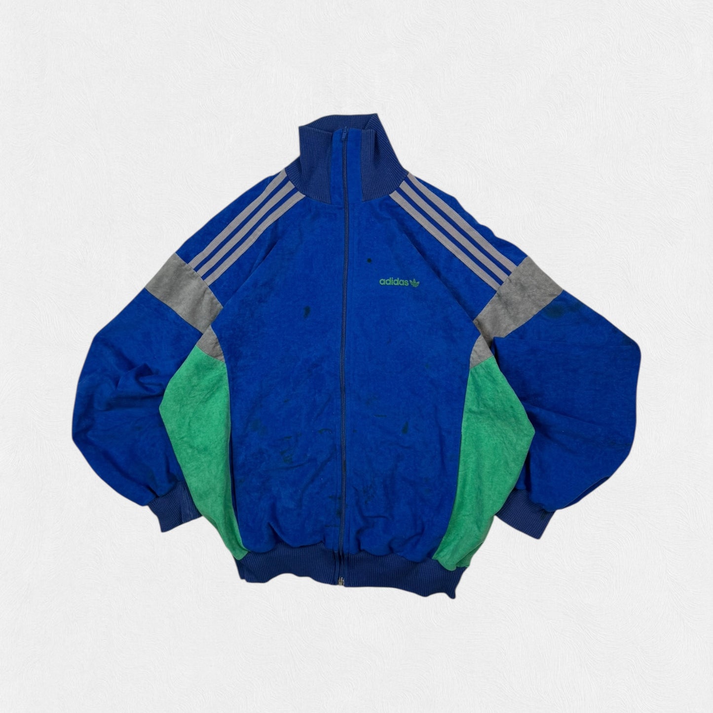 Vintage 80s Adidas Originals velour track top (S)