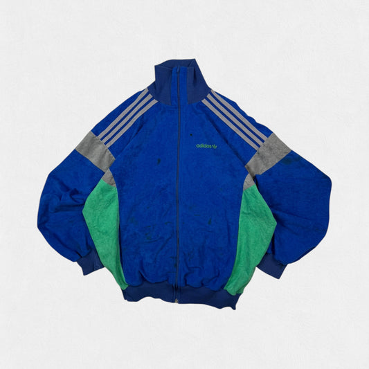 Vintage 80s Adidas Originals velour track top (S)