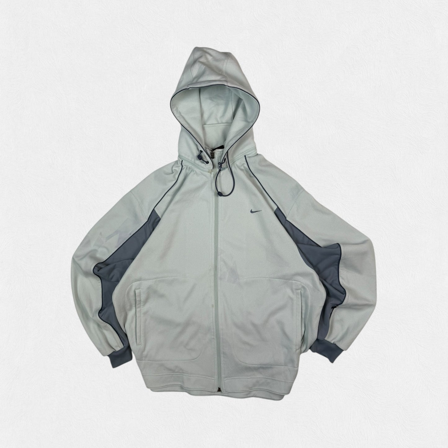 Vintage 90s Nike mini swoosh zip up hoodie (M)