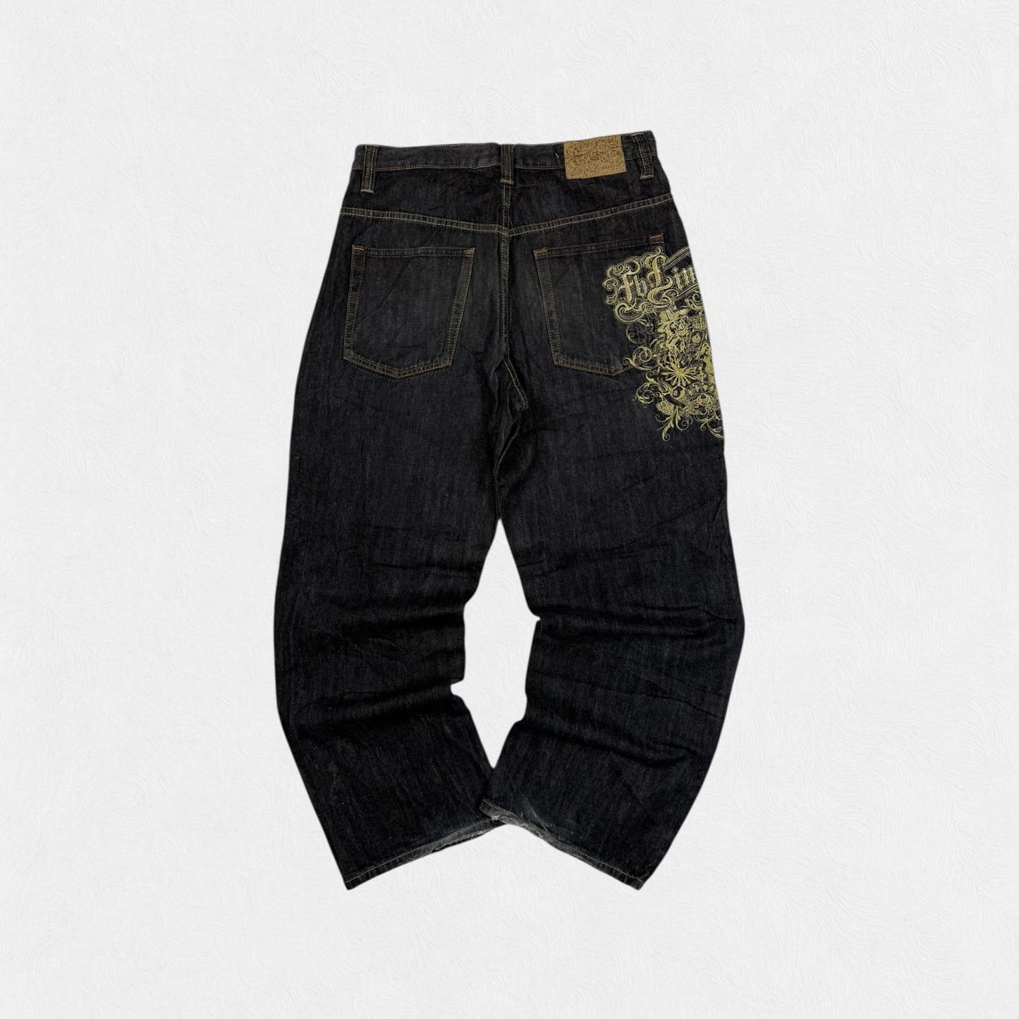 Vintage Y2K Fishbone baggy hip hop Jeans (W34)