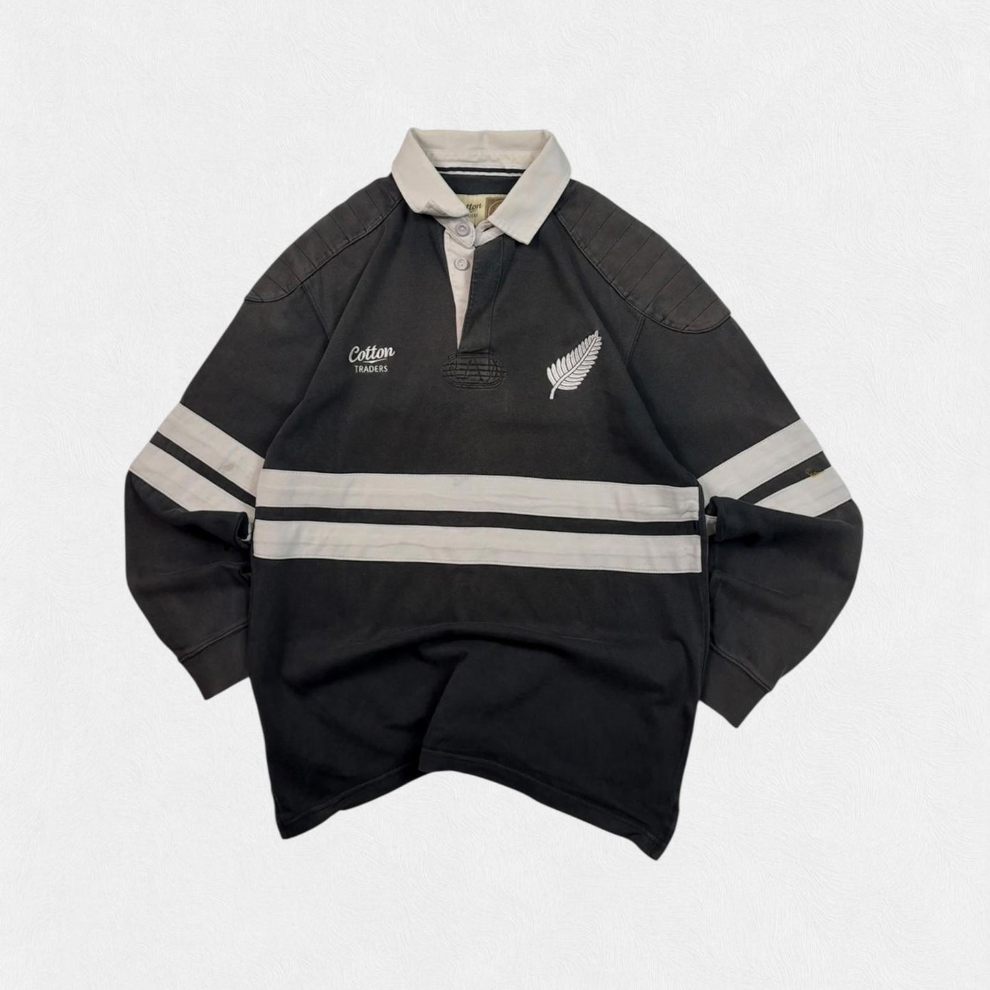 Vintage New Zealand cotton traders supporters rugby shirt (M)