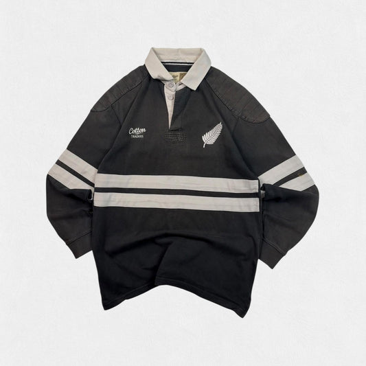 Vintage New Zealand cotton traders supporters rugby shirt (M)