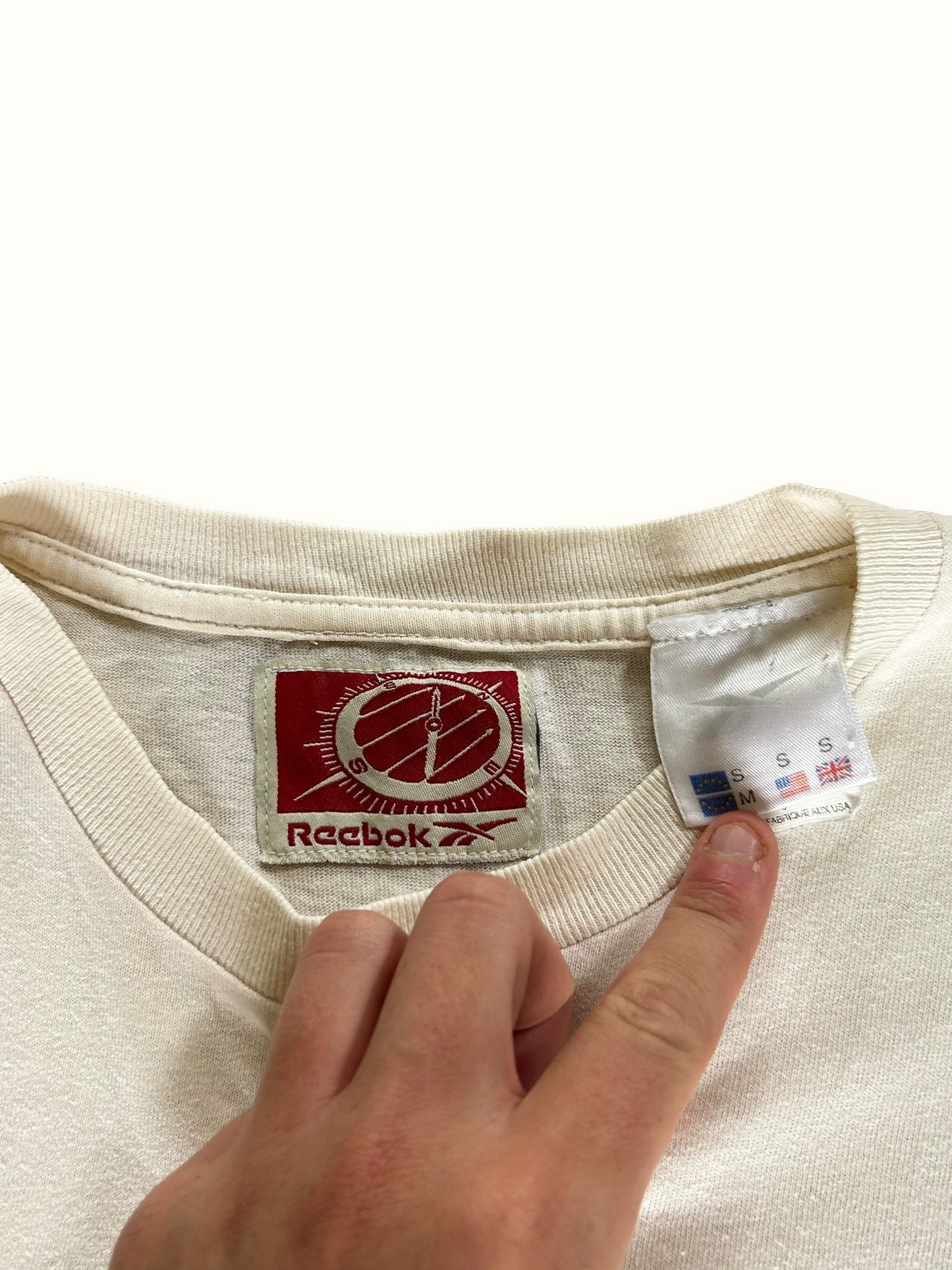 Vintage Reebok spell out tee (S)