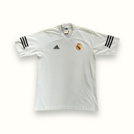 Vintage Real Madrid 2001/02 centenary adidas training shirt (M)