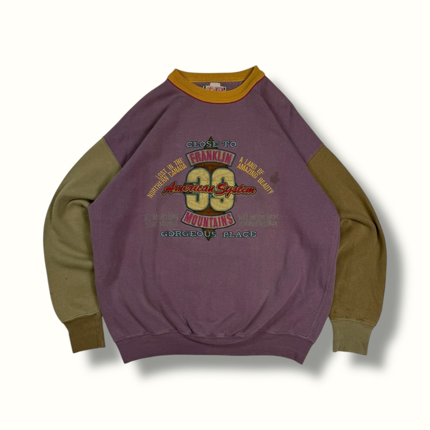 Vintage 80s American system graphic sweatshirt (M)