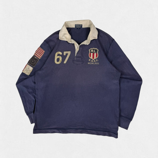 Vintage Polo Ralph Lauren jeans company rugby polo (L)