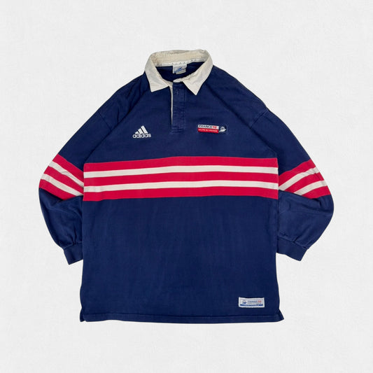 Vintage France 1998 football world cup Adidas rugby polo shirt (XL)