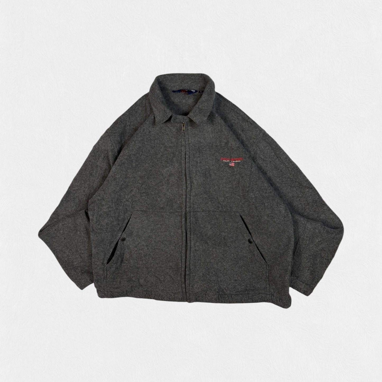 Vintage 90s Polo Sport fleece harrington jacket (L)