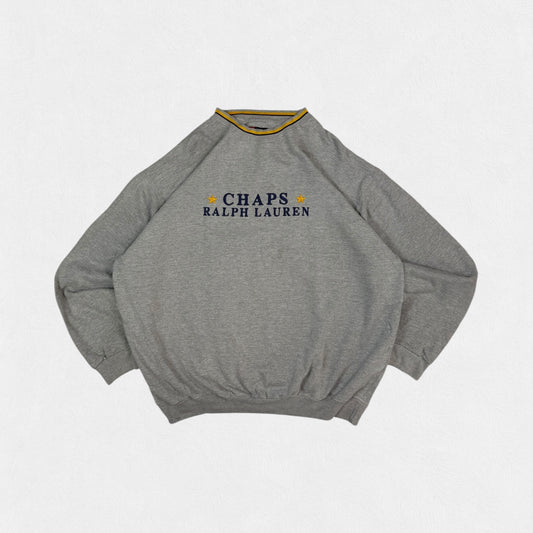 Vintage 90s Chaps Ralph Lauren spell out sweatshirt (XXL)