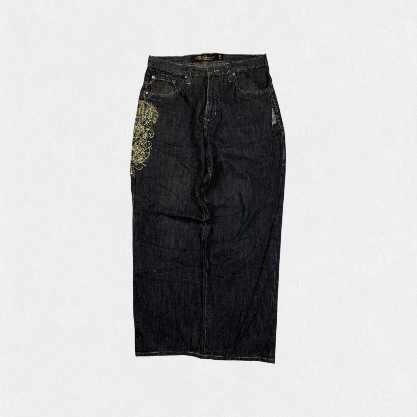 Vintage Y2K Fishbone baggy hip hop Jeans (W34)