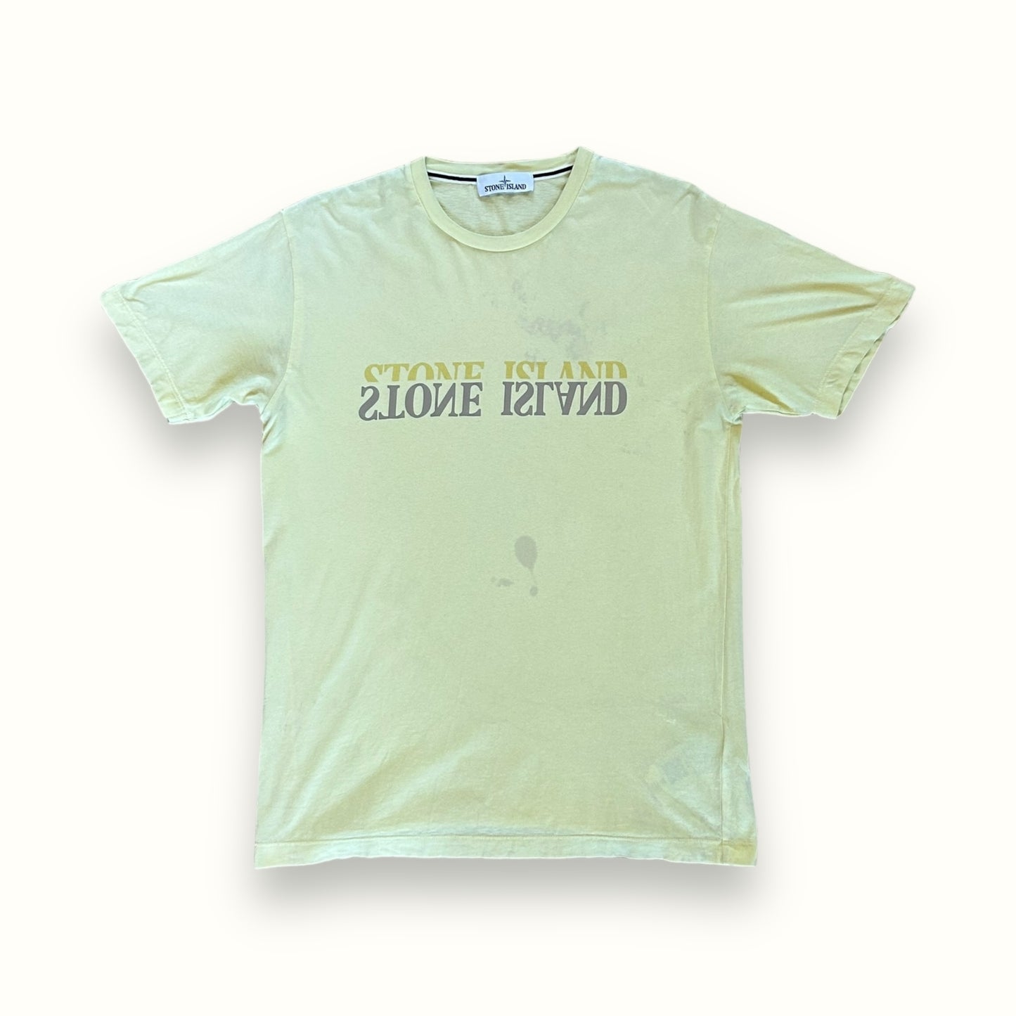 Stone Island reflective spell out tee (L)