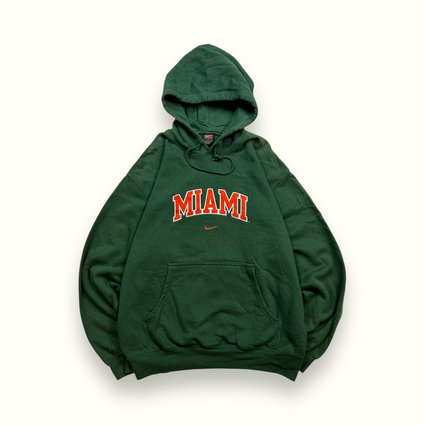 Vintage 90s Nike Miami centre swoosh hoodie (L)