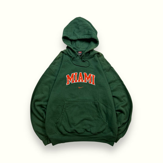 Vintage 90s Nike Miami centre swoosh hoodie (L)