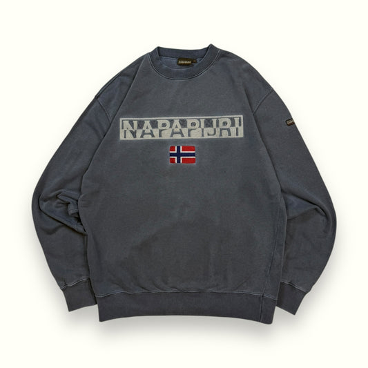 Napapijri spell out sweatshirt (M)