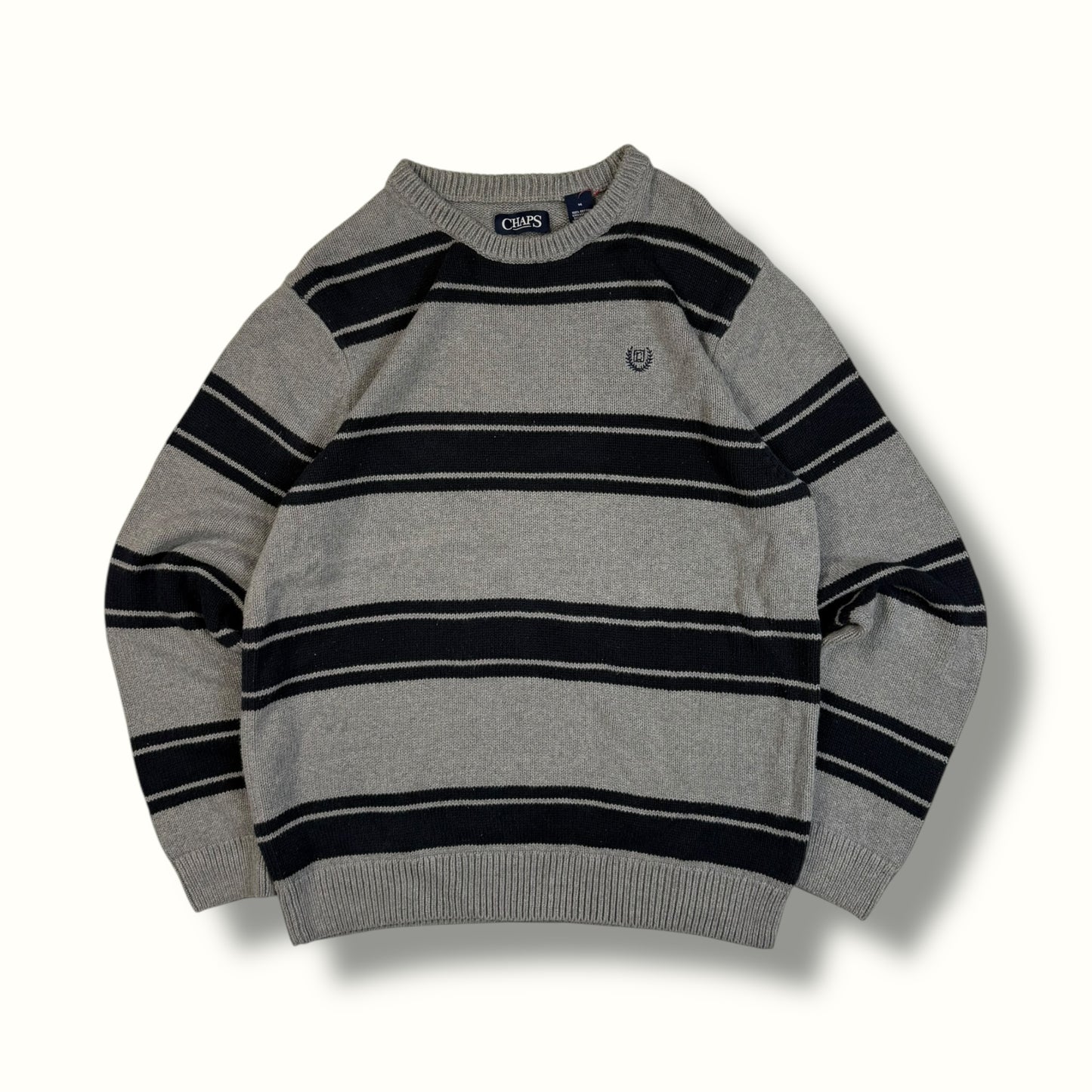 Vintage Chaps striped knit sweater (M)
