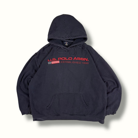 Vintage US Polo Assn spell out hoodie (XL)