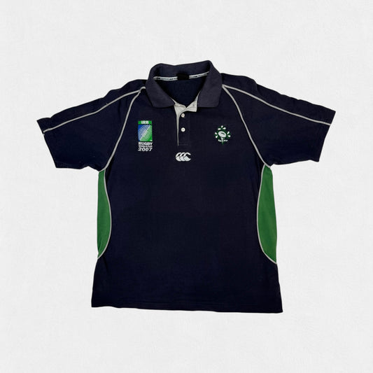 Vintage Ireland rugby world cup 2007 Canterbury rugby polo shirt (XL)