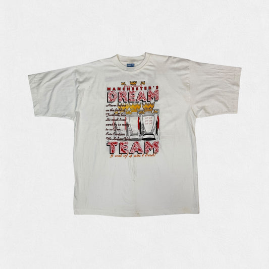Vintage 90s Manchester United graphic football tee (XL)