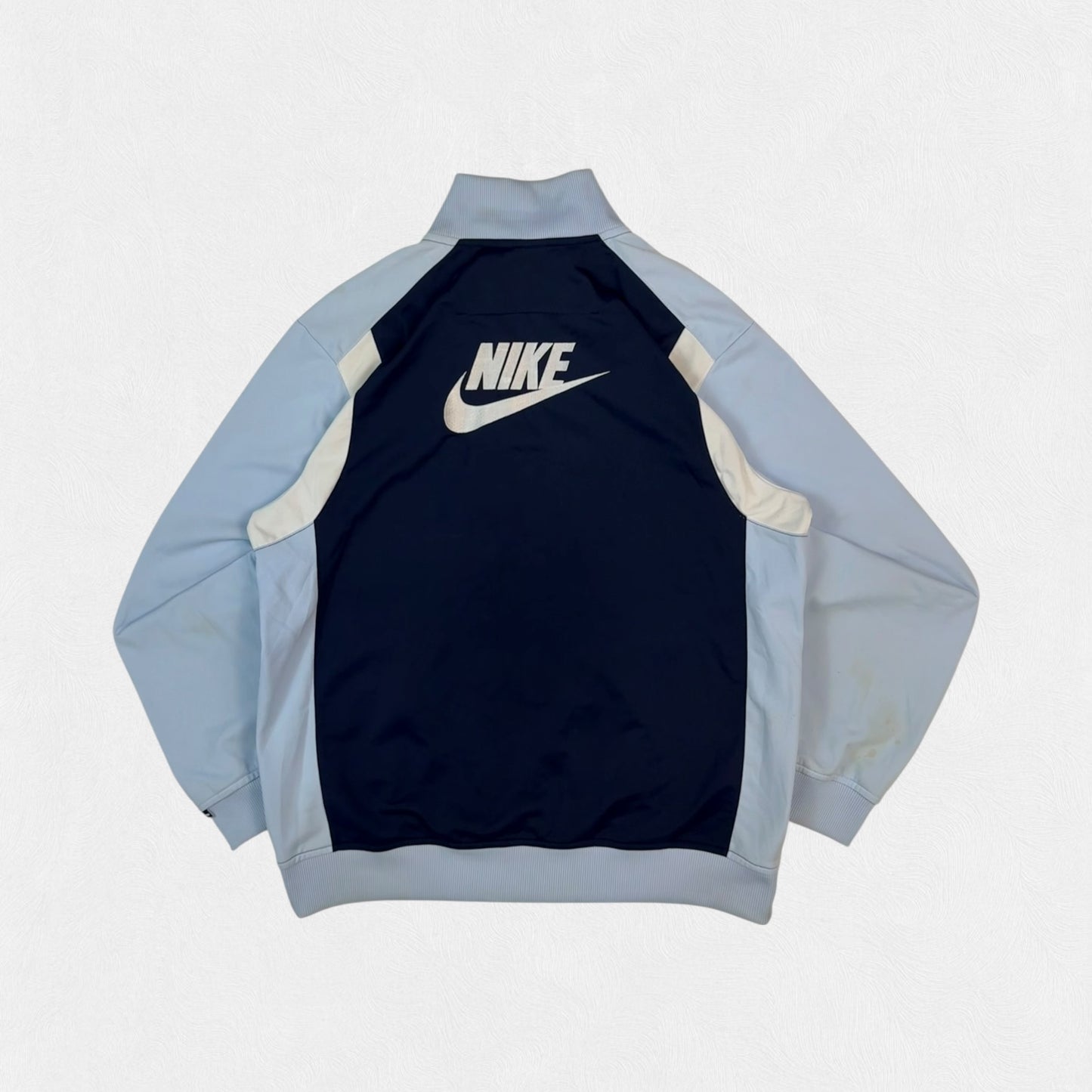 Vintage Nike spell out colour block track jacket (L)