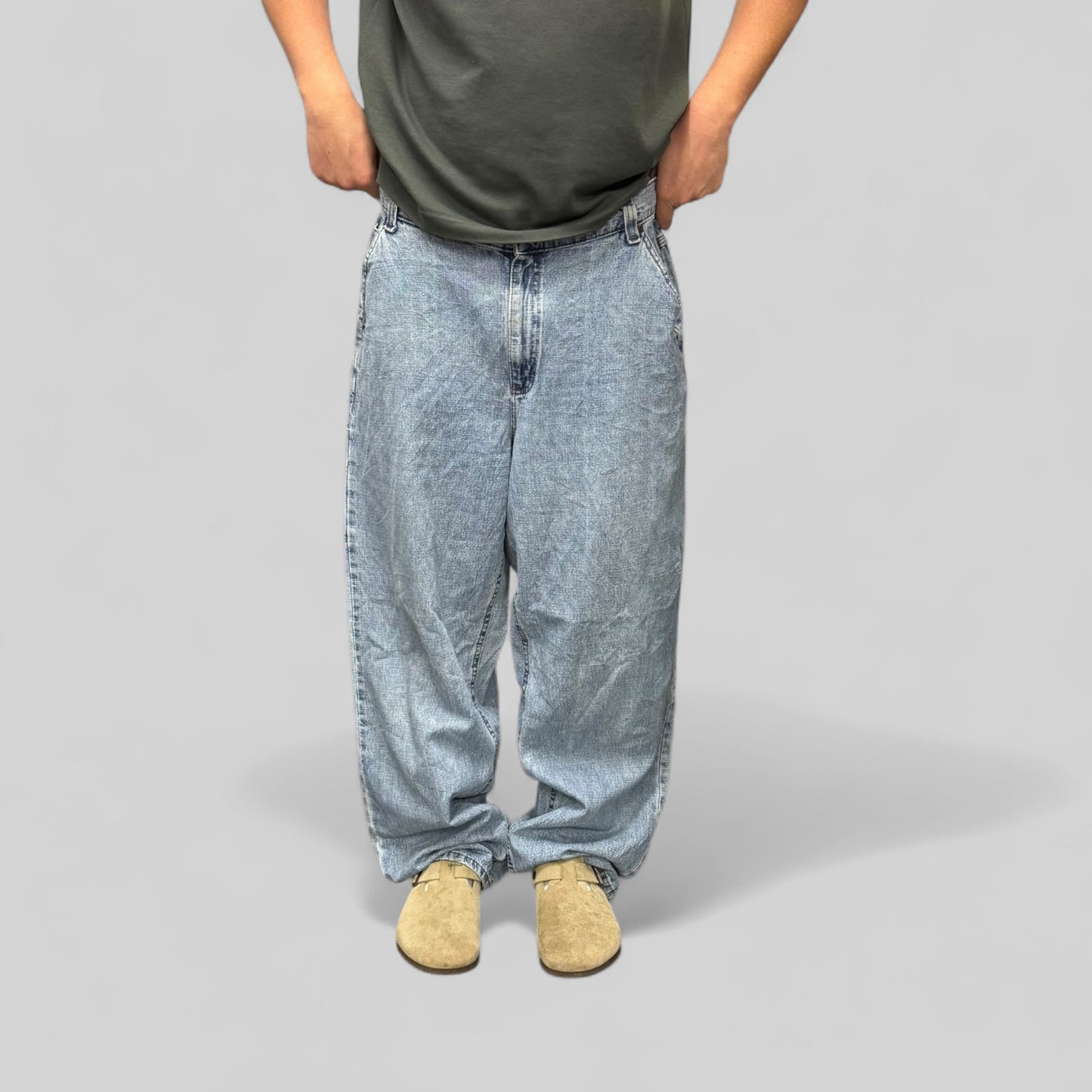 Baggy wide leg carpenter jeans (W38)